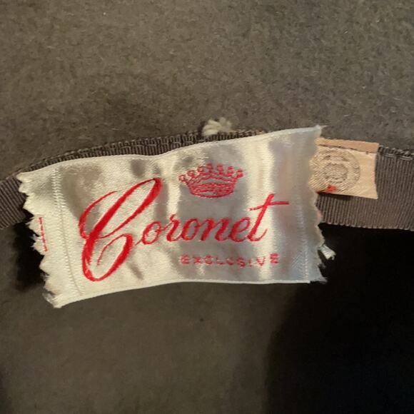 Vtg 20s gray cloche hat flapper 60s repro - Picture 9 of 14